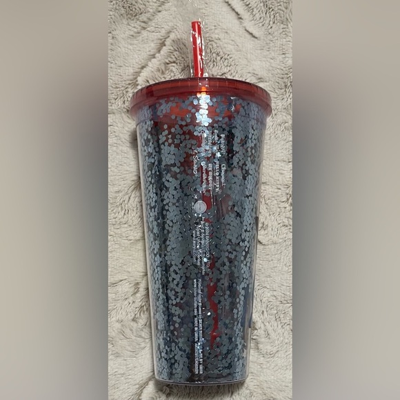 Hello Kitty x Friends Sanrio Rainbow Glitter Tumbler with Red Lid - Picture 4 of 10